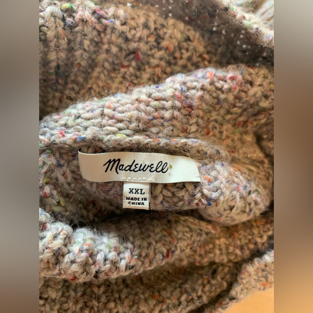Chunky Madewell confetti knit sweater - Picture 3 of 3